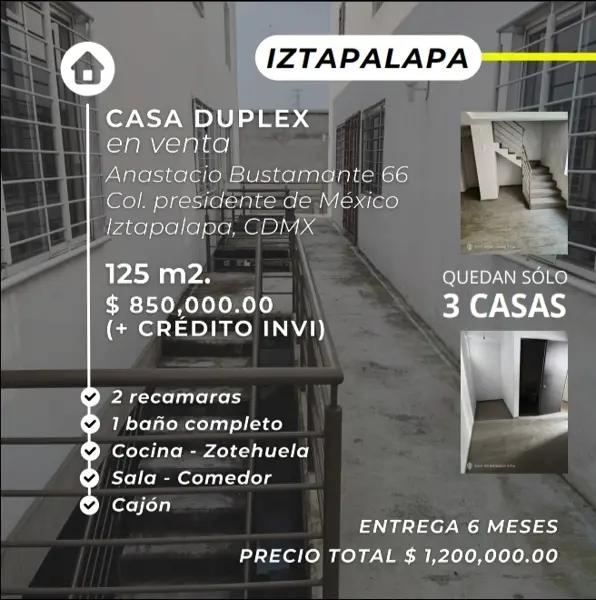 Casa en venta en Presidentes de Mexico, Iztapalapa, Ciudad de México Casa en venta en Presidentes de Mexico, Iztapalapa, Ciudad de México