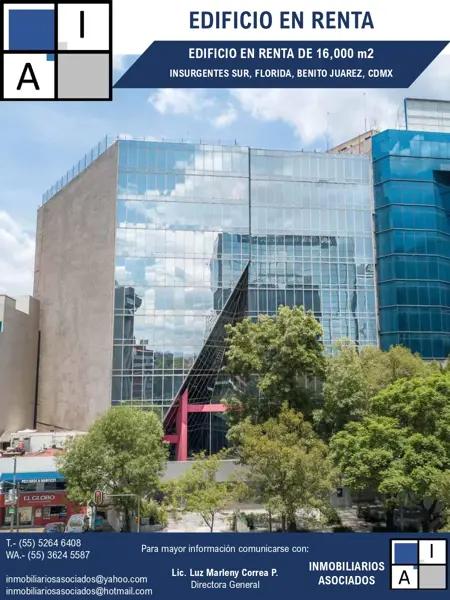 Edificio en renta en Florida, Álvaro Obregón, Ciudad de México
