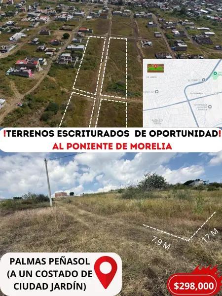 Terreno en venta en Ampliación Ciudad Jardín, Morelia, Michoacán de Ocampo Terreno en venta en Ampliación Ciudad Jardín, Morelia, Michoacán de Ocampo