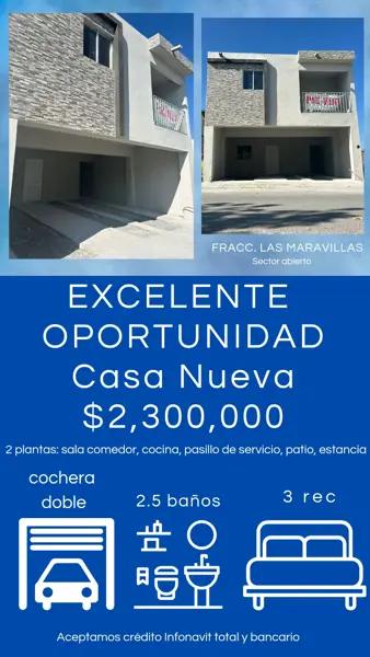 Casa en venta en Las Maravillas, Saltillo, Coahuila de Zaragoza