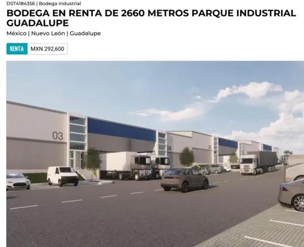 Bodega en renta en Parque Industrial Guadalupe, Guadalupe, Nuevo León