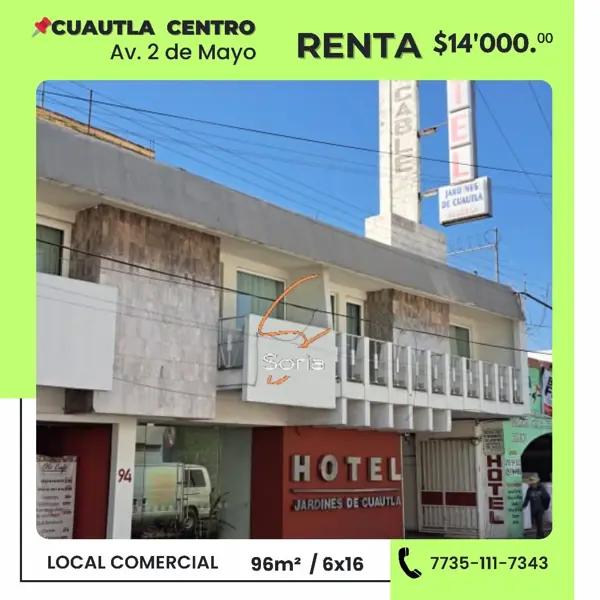 Local en renta en 2 de Mayo, Cuautla, Morelos