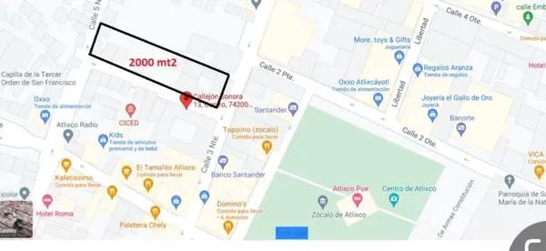 Terreno en venta en Atlixco Centro, Atlixco, Puebla