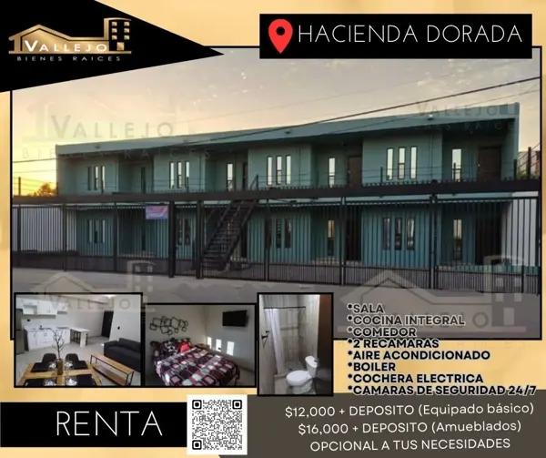 Departamento en renta en Hacienda Dorada, Mexicali, Baja California