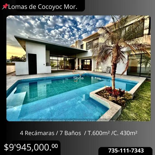 Casa en venta en Lomas de Cocoyoc, Atlatlahucan, Morelos