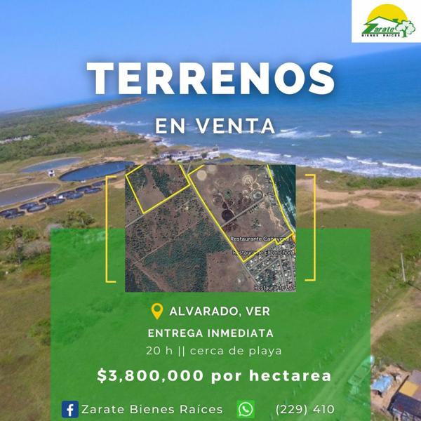 Terreno en venta en Salinas, Alvarado, Veracruz de Ignacio de la Llave