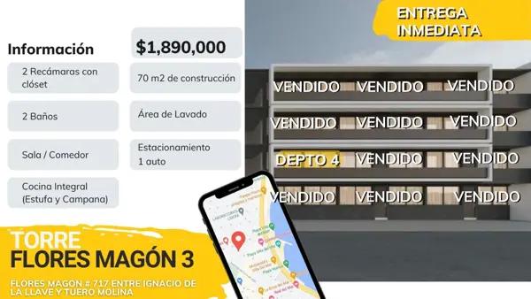Departamento en venta en Ricardo Flores Magón, Veracruz, Veracruz de Ignacio de la Llave