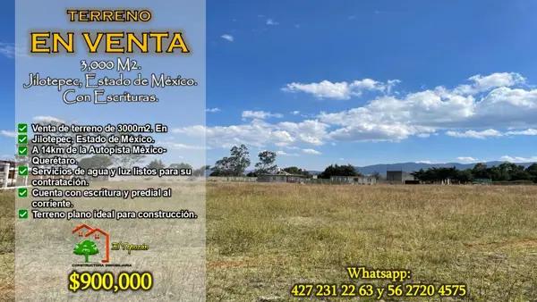 Terreno en venta en Las Manzanas, Jilotepec, México