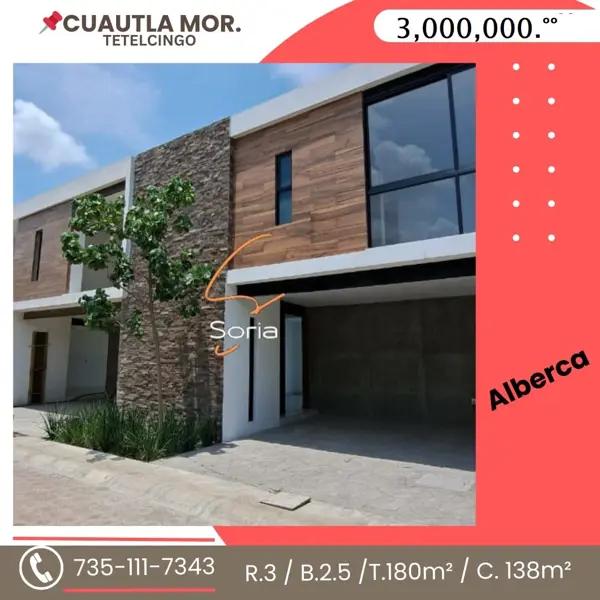 Casa en venta en Tetelcingo, Cuautla, Morelos