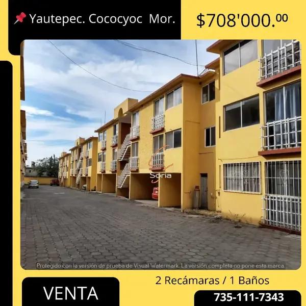 Departamento en venta en Cocoyoc, Yautepec, Morelos