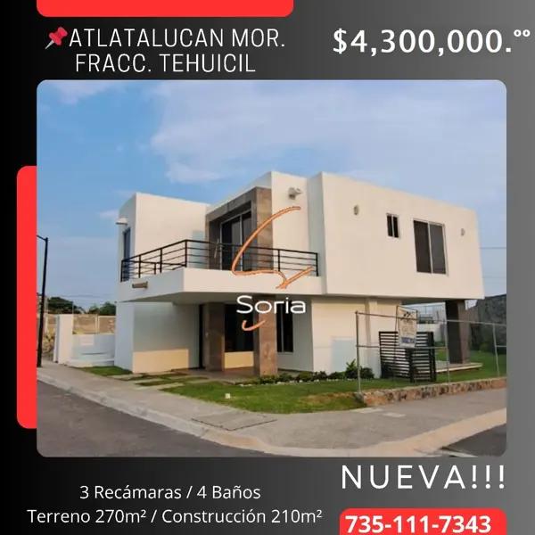 Casa en venta en Atlatlahucan, Atlatlahucan, Morelos Casa en venta en Atlatlahucan, Atlatlahucan, Morelos