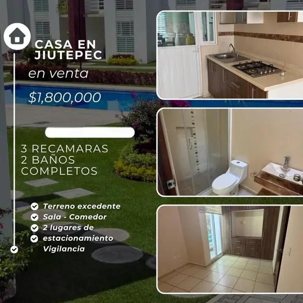 Casa en venta en Centro Jiutepec, Jiutepec, Morelos