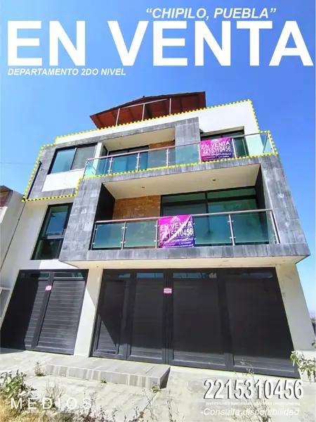 Departamento en venta en Chipilo de Francisco Javier Mina, San Gregorio Atzompa, Puebla
