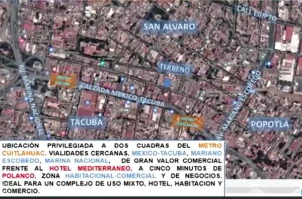 Invierte en Terreno  Habitacional/ Comercial en Venta en Popotla, Miguel Hidalgo