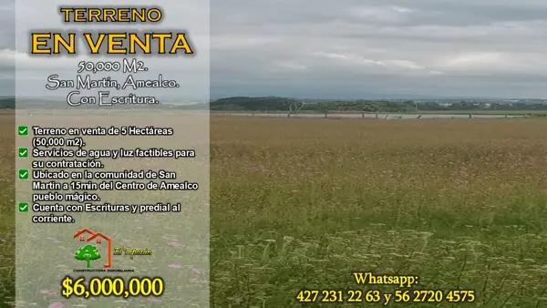 Terreno en venta en San Martin, Amealco de Bonfil, Querétaro