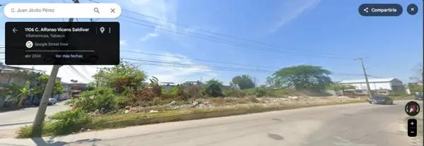 Terreno en venta en Gaviotas Norte, Centro, Tabasco