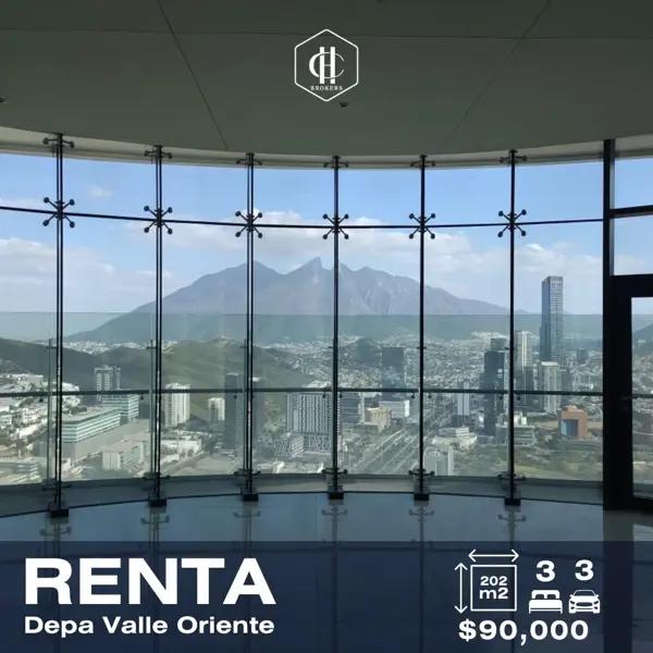 Departamento en renta en Zona Valle Oriente, San Pedro Garza García, Nuevo León