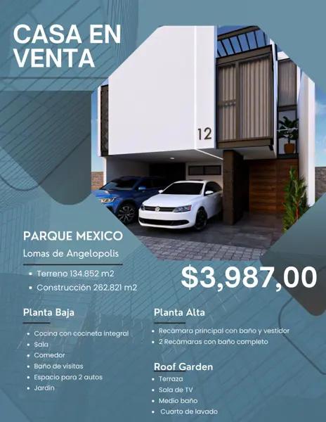 Casa en venta en Lomas de Angelópolis, San Andrés Cholula, Puebla