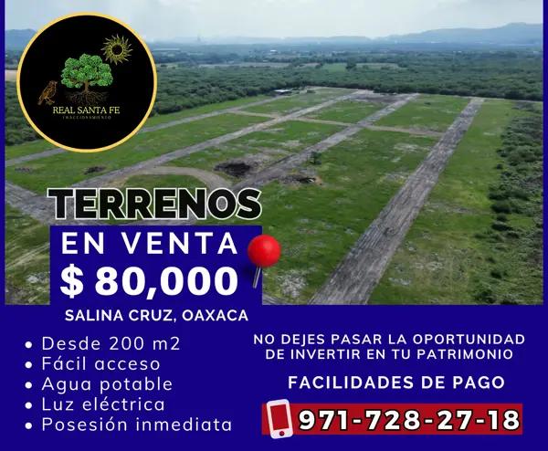 Terreno en venta en La Brecha, Salina Cruz, Oaxaca