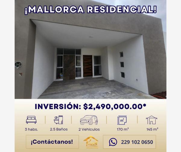 Casa en venta en Mallorca Residencial, Alvarado, Veracruz de Ignacio de la Llave