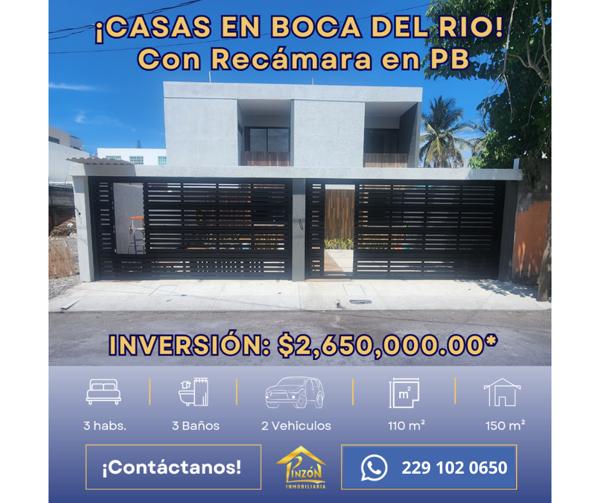 Casa en venta en Graciano Sánchez Romo, Boca del Río, Veracruz de Ignacio de la Llave