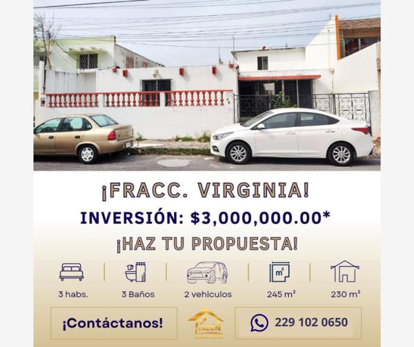 Casa en venta en Virginia, Boca del Río, Veracruz de Ignacio de la Llave