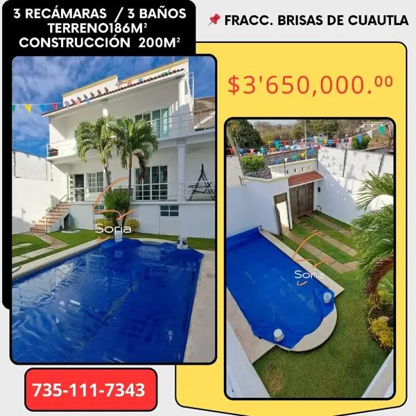 Casa en venta en Brisas de Cuautla, Cuautla, Morelos