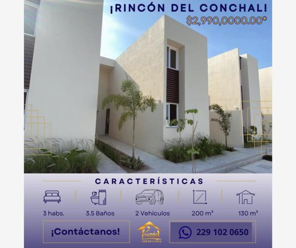 Casa en venta en Rincón del Conchal, Alvarado, Veracruz de Ignacio de la Llave