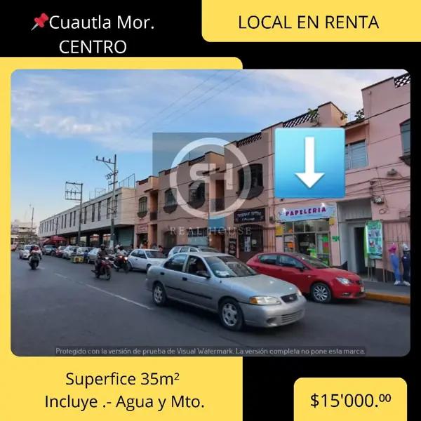 Local en renta en Centro, Cuautla, Morelos