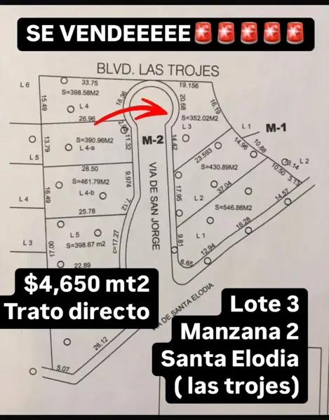 Terreno en venta en Las Trojes, Torreón, Coahuila de Zaragoza