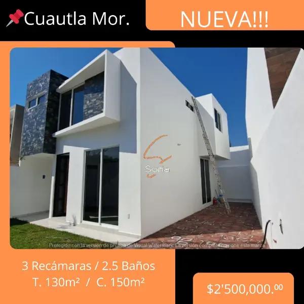 Casa en venta en Nueva San Jose, Cuautla, Morelos