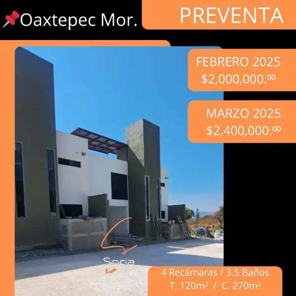 Casa en venta en Oaxtepec Centro, Yautepec, Morelos