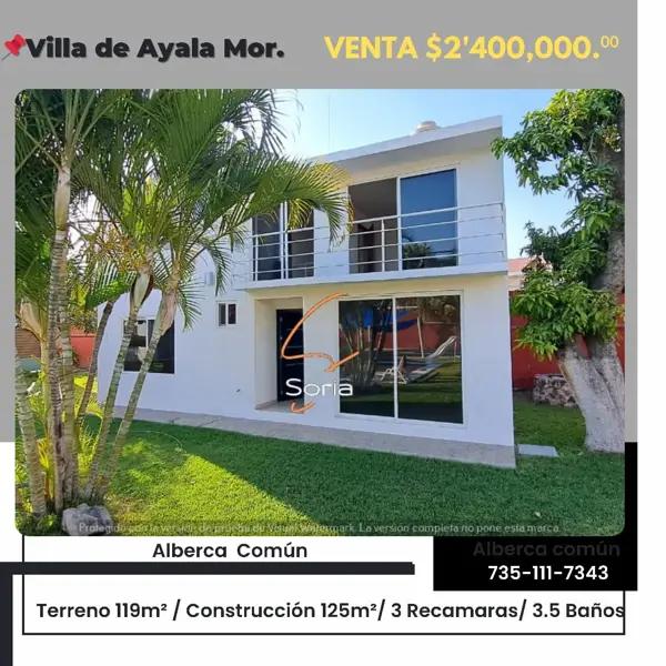 Casa en venta en Ciudad Ayala, Ayala, Morelos