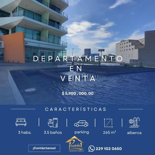 Departamento en venta en Costa de Oro, Boca del Río, Veracruz de Ignacio de la Llave Departamento en venta en Costa de Oro, Boca del Río, Veracruz de Ignacio de la Llave