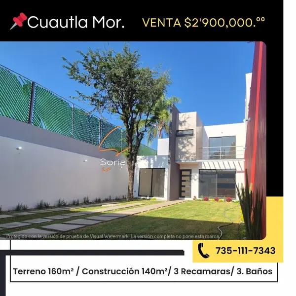 Casa en venta en Plan de Ayala, Cuautla, Morelos