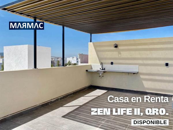 Casa en renta en Zen Life Residencial I, El Marqués, Querétaro Casa en renta en Zen Life Residencial I, El Marqués, Querétaro