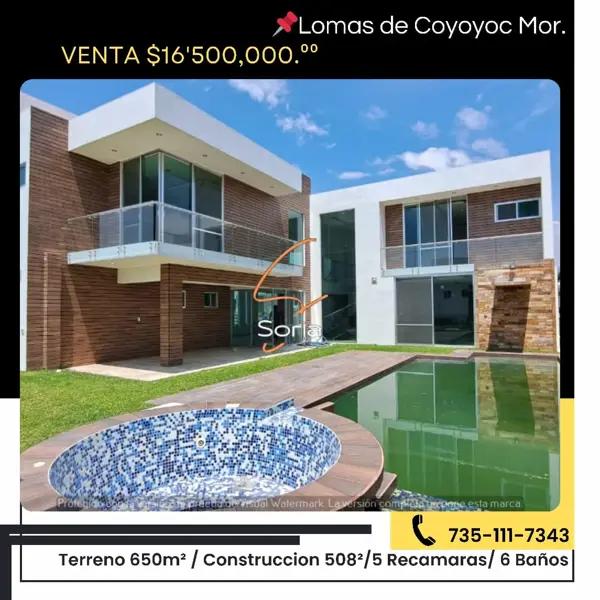 Casa en venta en Lomas de Cocoyoc, Atlatlahucan, Morelos Casa en venta en Lomas de Cocoyoc, Atlatlahucan, Morelos