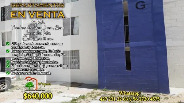 Departamento en venta en Prados de San Juan, San Juan del Río, Querétaro