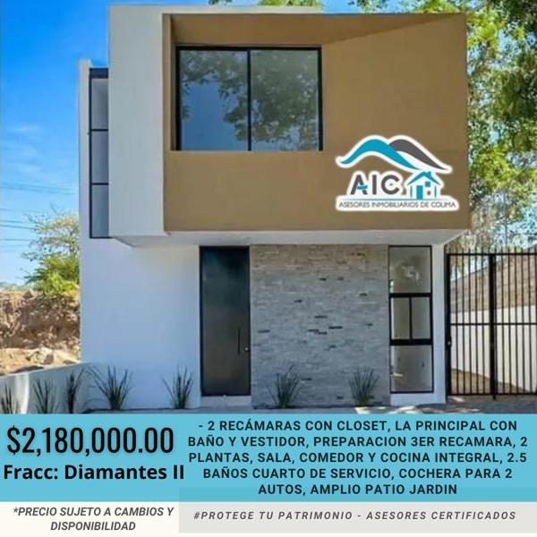 Casa en venta en Diamantes, Colima, Colima