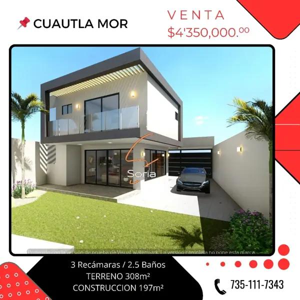 Casa en venta en Cuautlixco, Cuautla, Morelos