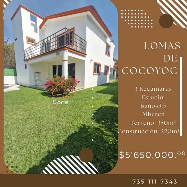 Casa en venta en Lomas de Cocoyoc, Atlatlahucan, Morelos Casa en venta en Lomas de Cocoyoc, Atlatlahucan, Morelos