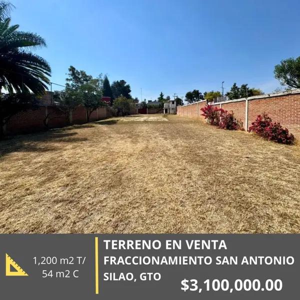 Terreno en venta en San Antonio, Silao de la Victoria, Guanajuato