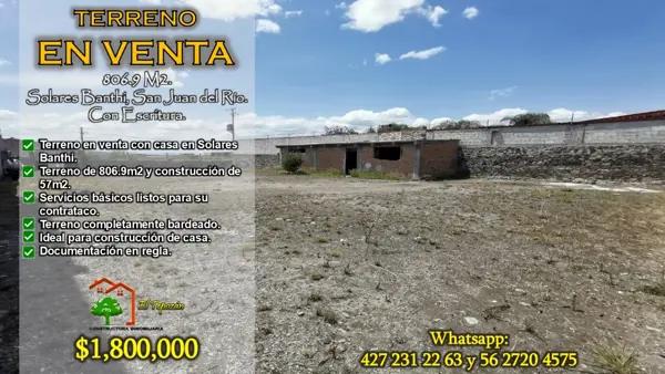 Terreno en venta en Banthi, San Juan del Río, Querétaro