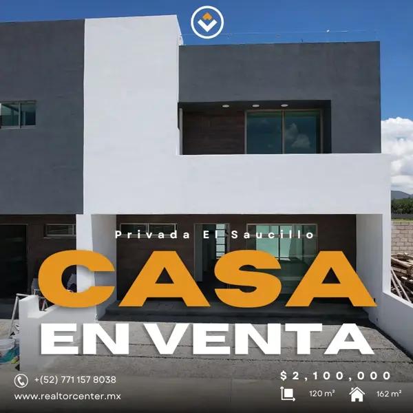 Casa en venta en El Saucillo, Mineral de la Reforma, Hidalgo