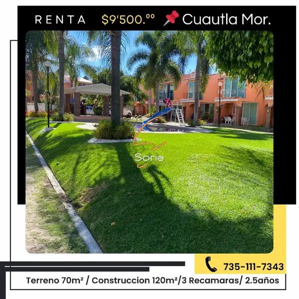 Casa en renta en Tabachines, Cuautla, Morelos