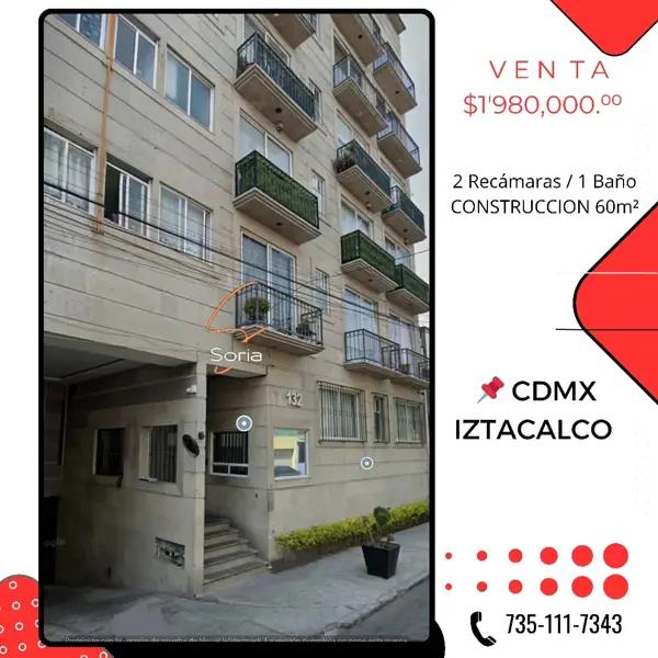 Departamento en venta en Agricola Oriental, Iztacalco, Ciudad de México