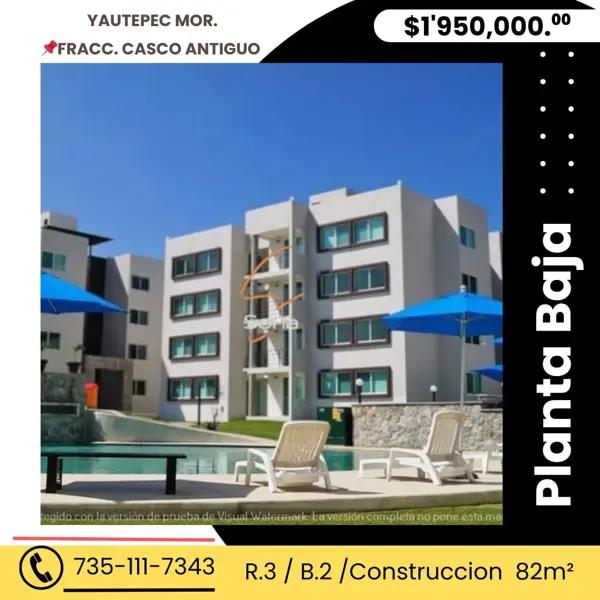 Departamento en venta en Arco Antiguo, Yautepec, Morelos