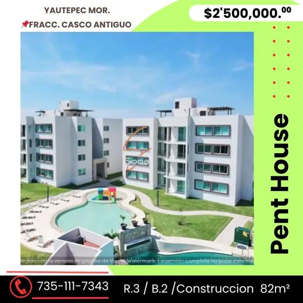 Departamento en venta en Arco Antiguo, Yautepec, Morelos