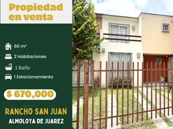 Casa en venta en Conjunto Urbano Rancho San Juan, Almoloya de Juárez, México
