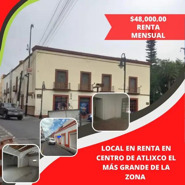 Local en renta en Atlixco Centro, Atlixco, Puebla